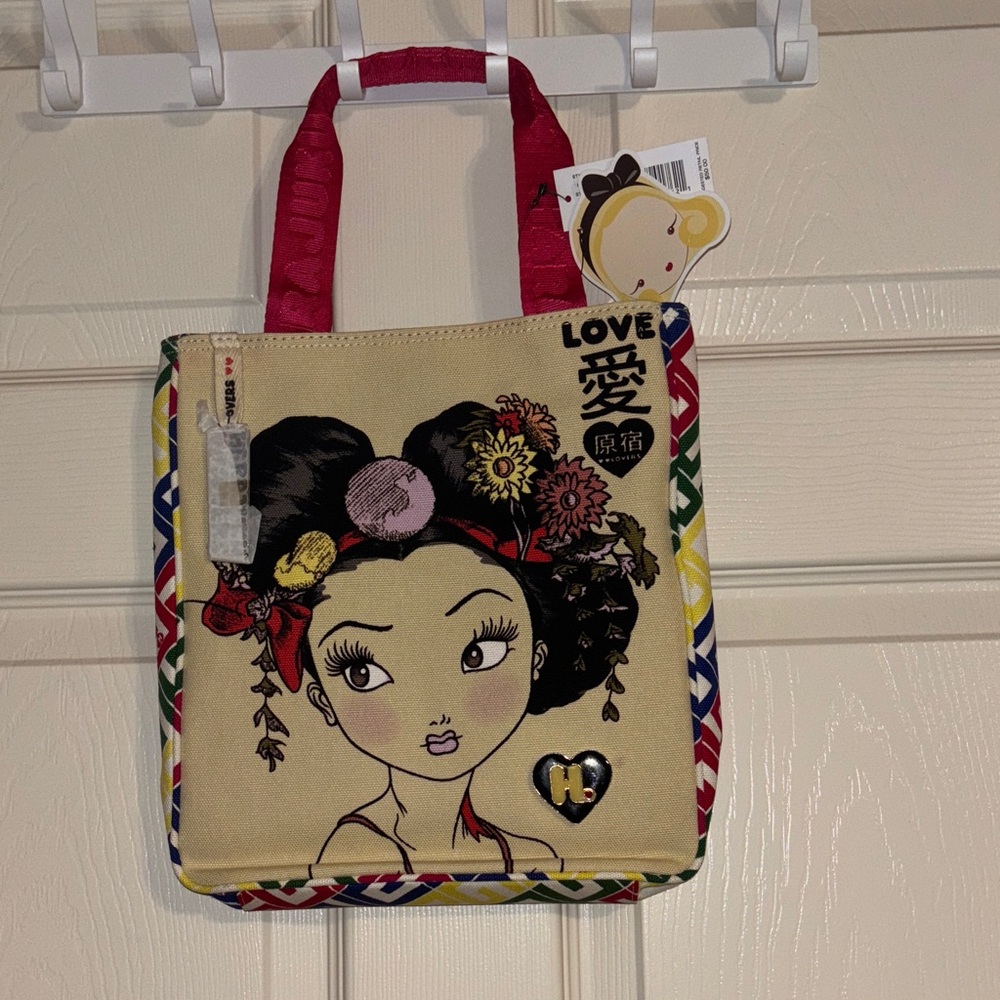 Gwen Stefani HARAJUKU LOVERS canvas tote bag purse LOVE vintage Y2K pin up girls